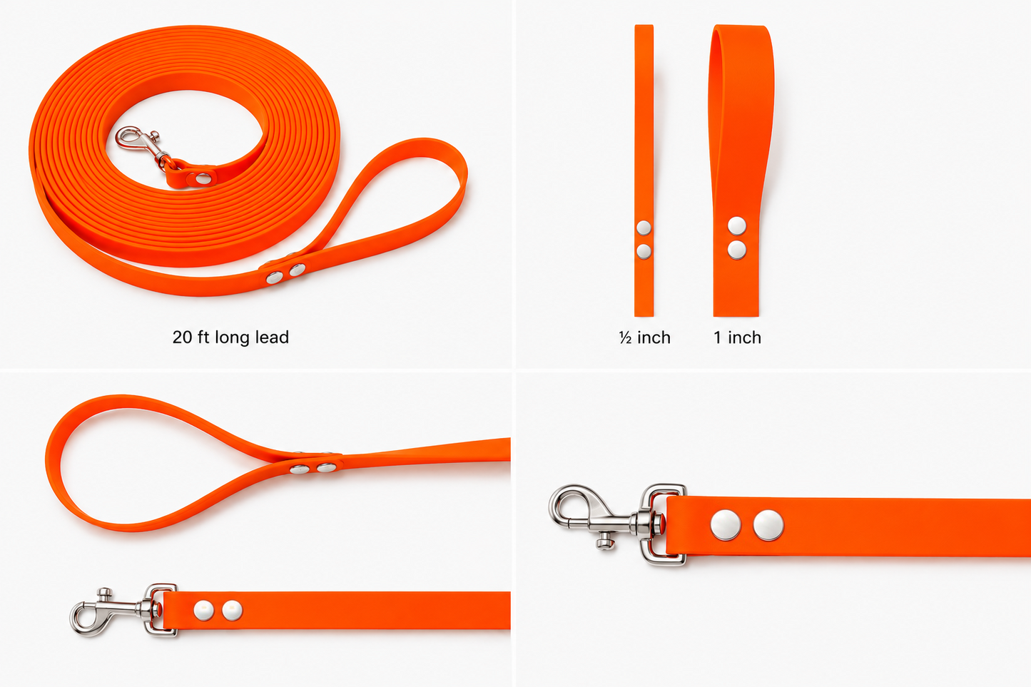 High-Viz Waterproof Long Leash