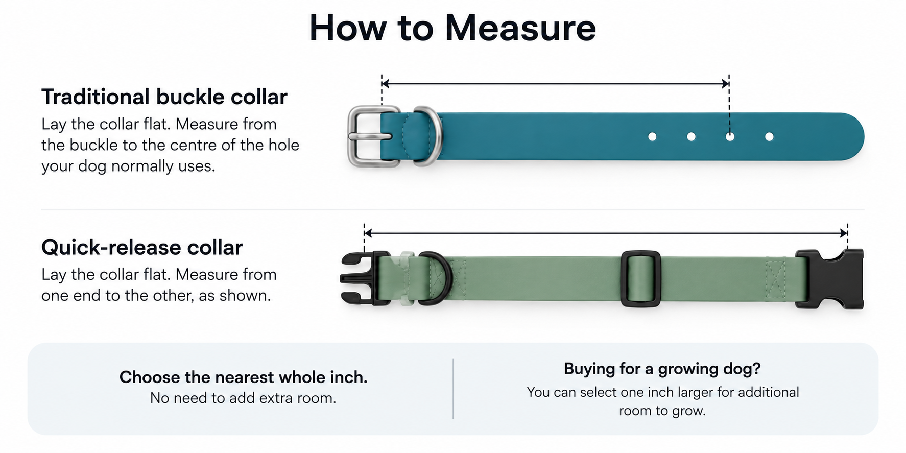 How to measure a dog collar